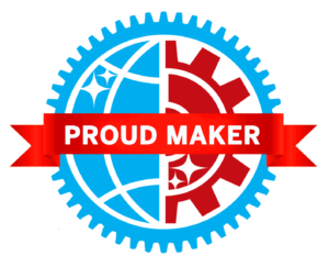 Proud Maker button